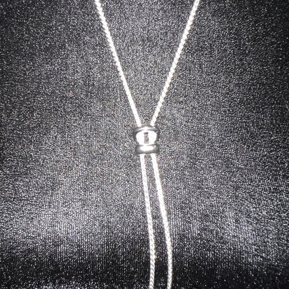 Kendra Scott Silver Lariat Choker Adjustable Necklace - Picture 15 of 15